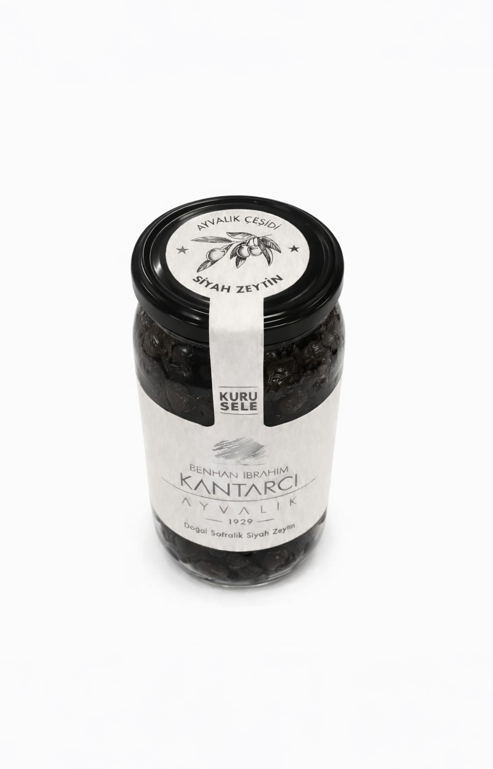Kuru Sele Siyah Zeytin 1000cc - 600g